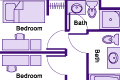 ccny dorm 4d style apt, blueprint