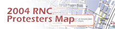 2004 RNC Protesters Map